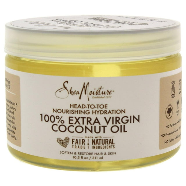 Aceite de Coco Virgen Extra 100% Shea Moisture Hidratación Nutritiva de Pies a Cabeza