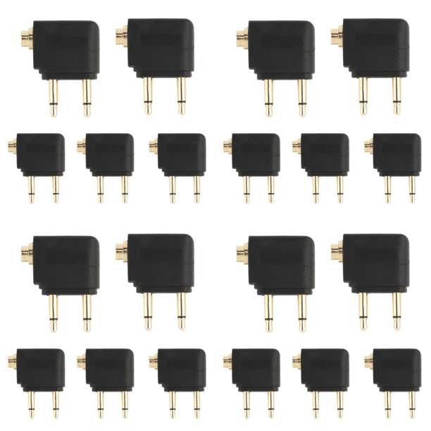 Ndcxsfigh Adaptador Audio Jack 3 5 Mm Convertidor Audio para en Avión (5 Piezas)