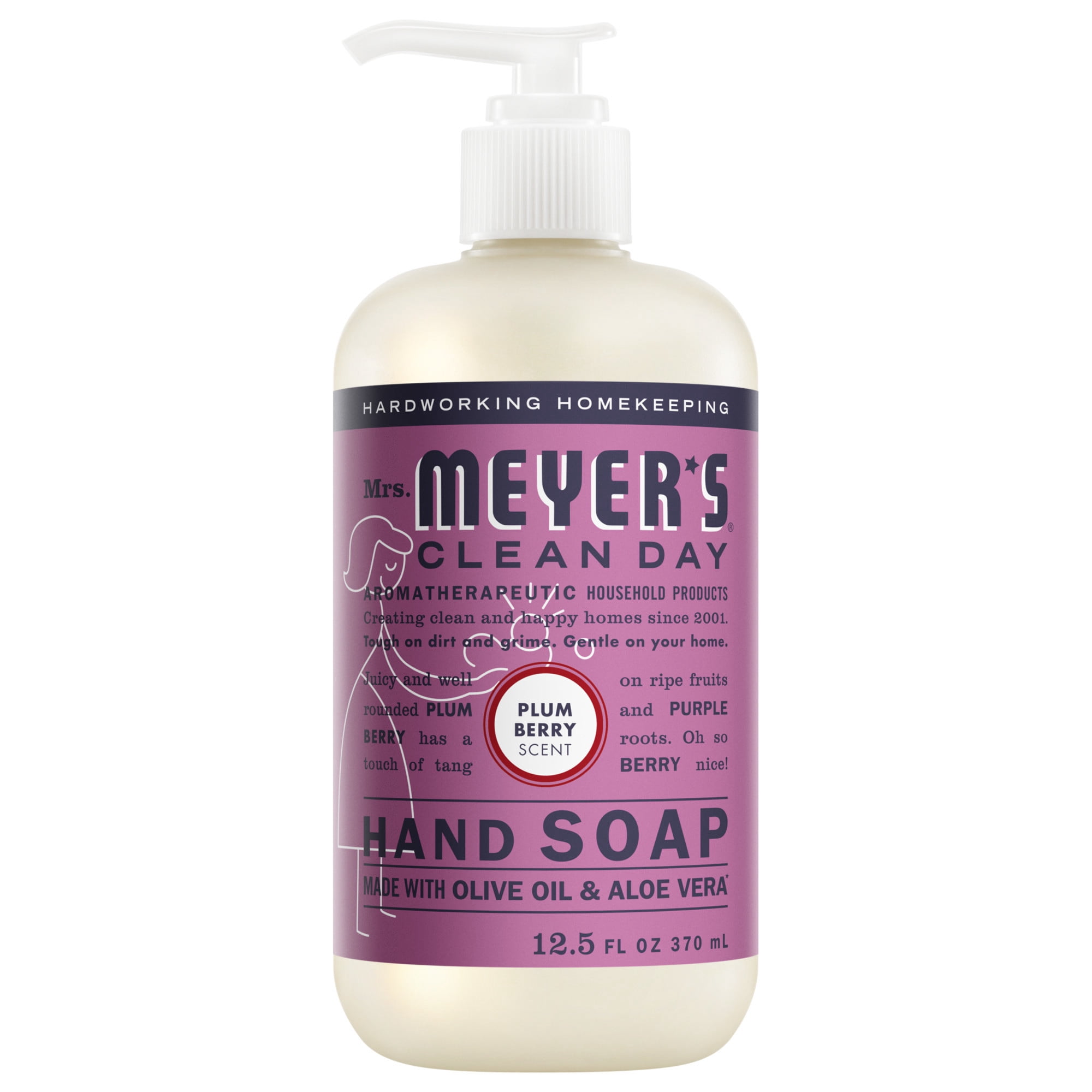 Mrs. Meyer’s Clean Day Hand Soap, Plum Berry Scent, 12.5 Fl Oz