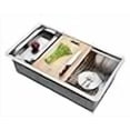 thumbnail image 3 of STARSTAR Workstation Ledge Undermount Single Bowl 304 Stainless Steel Kitchen Sink, With Grid, Colander, Cutting Board (30 x 19), 3 of 4