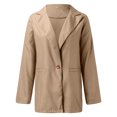 thumbnail image 3 of Casual Blazers for Women 2025 Long Sleeve Lightweight Notch Lapel Collar Slim Fit Business Casual Work Office Jacket, 3 of 6