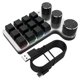 thumbnail image 2 of Keypad de Juegos de 3 Knob de 12 Kilómetros Teclado Rojo Con Cablado USB+BT Dual MODO MULTIFUNCIÓN ACTO DE FUNCION, 2 of 6
