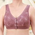thumbnail image 3 of Aofany Front Snap Bras for Older Women Front Closure Wireless Push Up Bras Full Coverage Wirefree Comfortable Everyday Sleep Bras, 36B/C-46B/C, 3 of 4