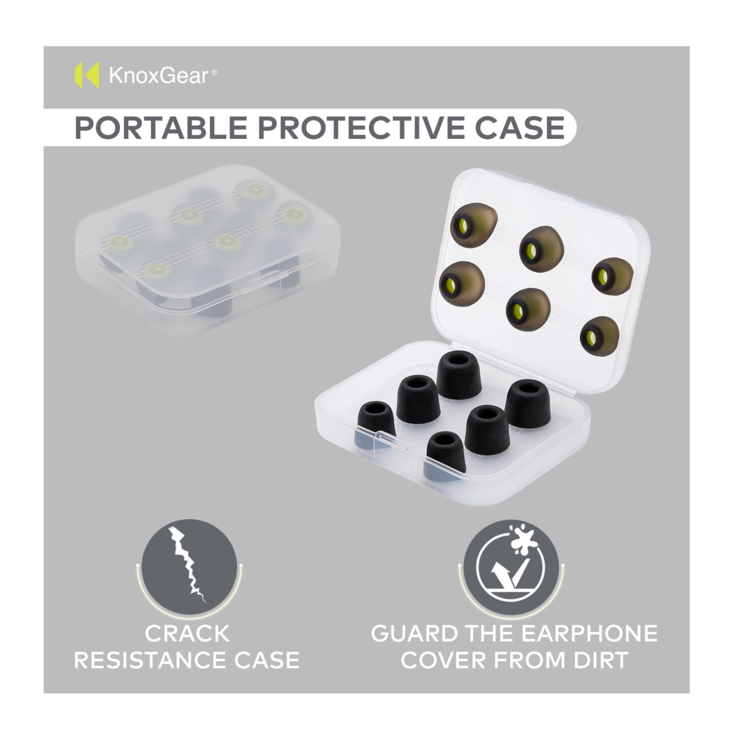 Sony Truly Wireless Noise-Canceling Earbuds (Black) Bundle with Foam & Silicone Ear Tips (6-Pack) (2 Items)