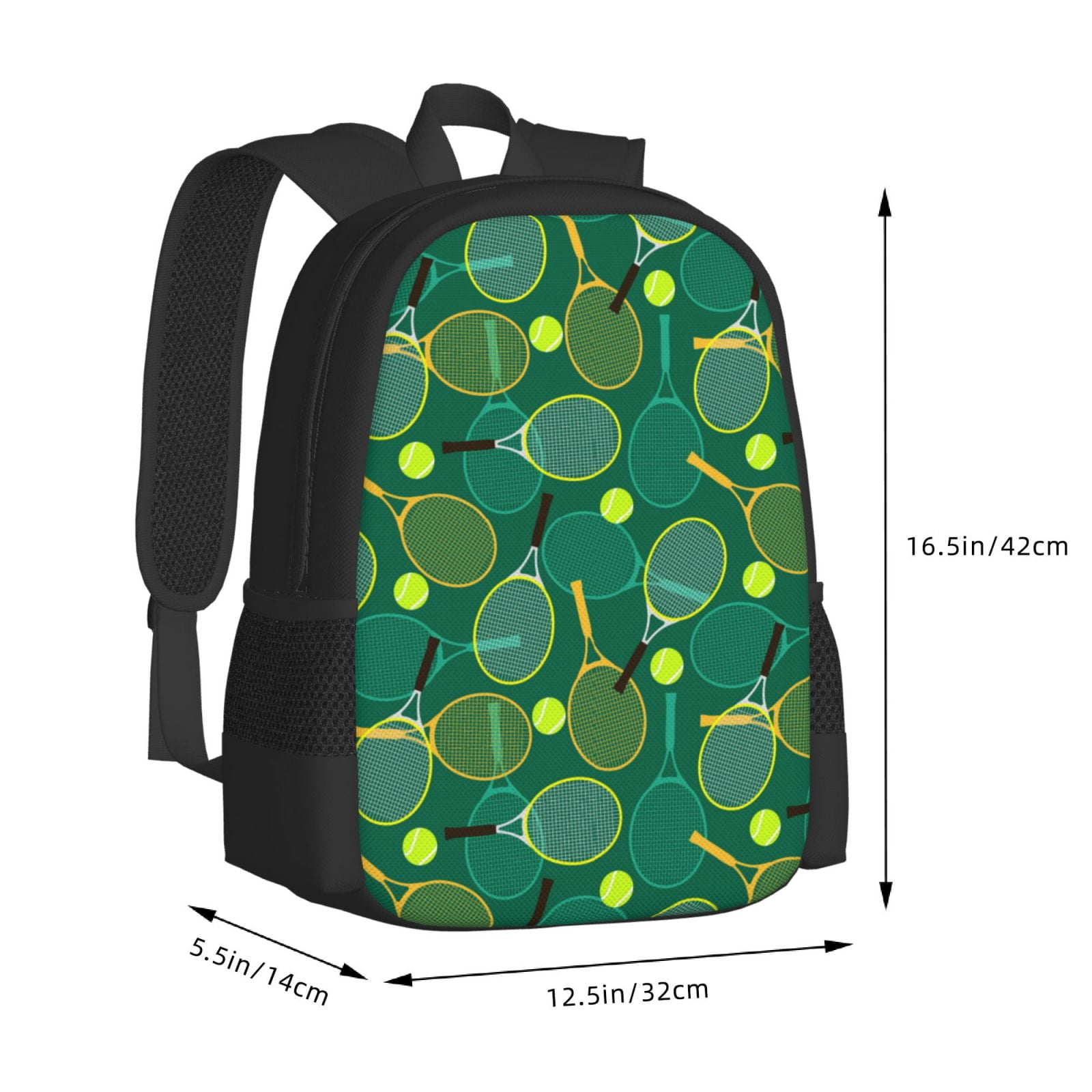 Ratiio Tennis Rackets and Balls Backpack for Men and Women - Durable 600D Oxford Cloth -Large Capacity, Water-Resistant School, Travel, and Hiking Bag