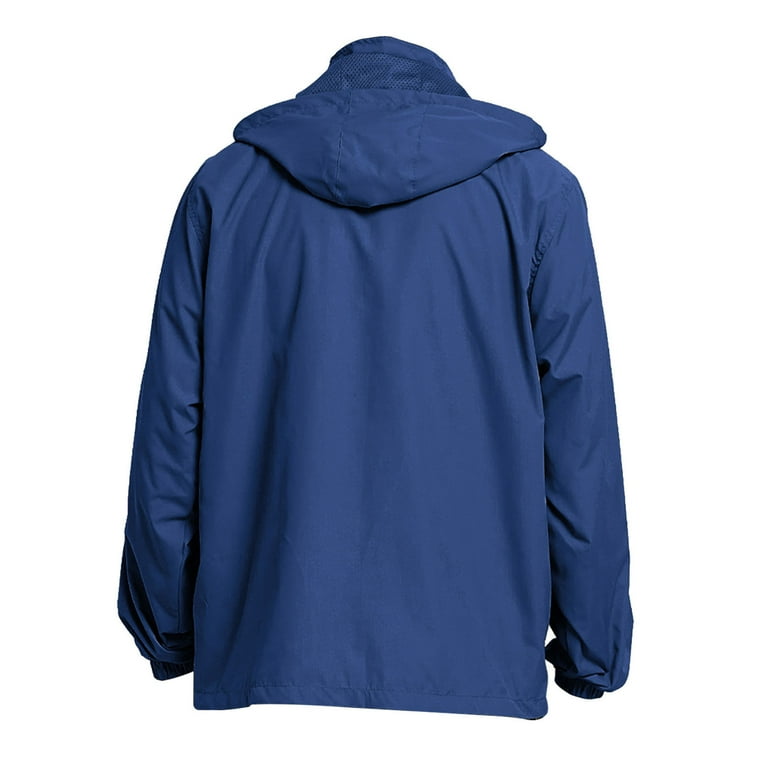 【U LAN】Tope Multi Pocket Windbreaker Zylanna Mens Waterproof Windbreaker, Multi-Pockets Zip up