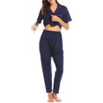 thumbnail image 2 of Ultra Soft Maternity & Nursing Pajamas Long Sleeve Sleepwear Set,Short Sleeve, 2 of 6