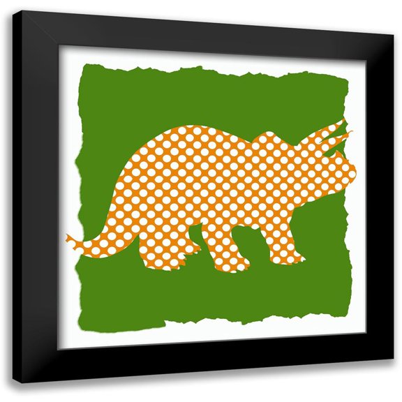 Bailey, Ann 12x12 Black Modern Framed Museum Art Print Titled - Dinosaurs 1