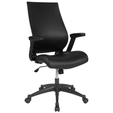 UPC: 0889142703877 | Flash Furniture High Back LeatherSoft Executive Chair with Molded Seat and Adjustable Arms