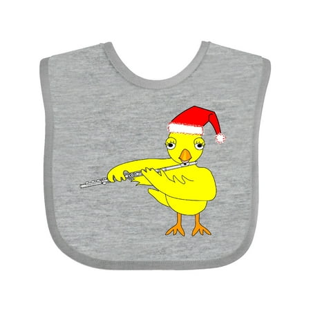 

Inktastic Santa Cap Flute Chick Gift Baby Boy or Baby Girl Bib