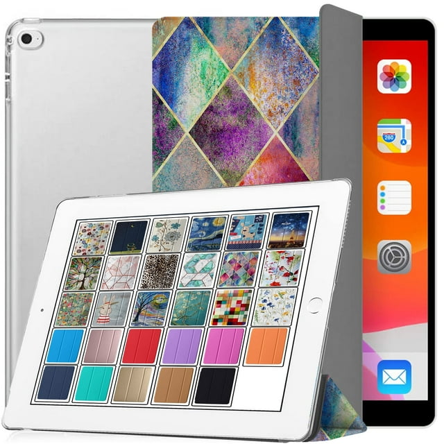 iPad PRO 12,9 Po 1re Gén. 2015 Étui A1584 A1652 ML0H2LL/A ML0G2LL/A ML0F2LL/A ML0N2LL/A ML0Q2LL/A ML0R2LL/A ML0V2LL/A ML0U2LL/A ML0T2LL/A ML3Q2LL/A ML3N2LL/A ML3K2LL/A ML2J2LL/A ML3R2LL/A Grille en Losanges