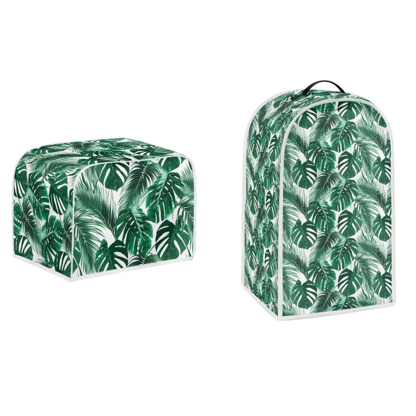 NETILGEN 2 Pack Set Green Leaves Design Blender Covers Blender Dust