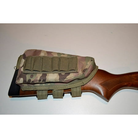 Shotgun Cartridge Holder / Cheek Rest / Buttstock Shell - MultiCam