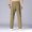 20#Khaki, variant on Ftwytp Men's Casual Beach Trousers linen Pants Daily Outdoor Lightweight Breathable Straight Legs Loose with Pockets Drawstring Trousers