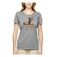 thumbnail image 2 of Wild Bobby, Cute Colorful Elephant Squirrel Mosaic, Animal Lover, Women Graphic Tee, Heather Grey, 3X-Large, 2 of 4
