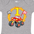 thumbnail image 4 of Inktastic Monster Truck 1st Birthday Boys or Girls Baby Bodysuit, 4 of 5