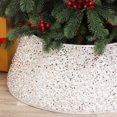 thumbnail image 5 of Christmas Tree Skirt Christmas Tree Collar Glitter Christmas Tree Base Cover Christmas Tree Ring Decorative for Holiday Home Party Decor Ornaments -Gold, 5 of 7