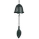 thumbnail image 1 of Campana de viento japonesa, campanas de templo retro para colgar al aire libre, campana de viento de metal para jardín, hoja, verde, 1 of 1