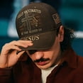 thumbnail image 6 of DAMAI Jesus Hat Gifts for Men, Adjustable Motorcycle Guardian Cap, Embroidered Travel Biker, Classic Low Profile Jesus Baseball Cap, 6 of 8