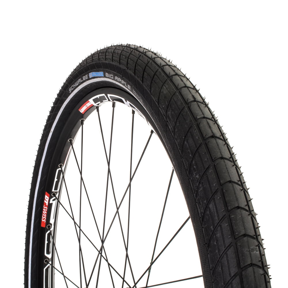 26" Bike Tyre Clincher Schwalbe Big Apple Wire 26X2.35" Black/Reflex 
