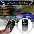 thumbnail image 2 of Funda de llave de coche TPU negra degradada para VW Up - Funda de control remoto de 3 botones, 2 of 6