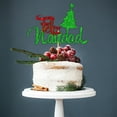 thumbnail image 3 of Cheapark Christmas Cake Toppers - Tree Themed Dessert Decor, Perfect for Dessert Table & Party Supplies, Festive Holiday Accents, 3 of 6