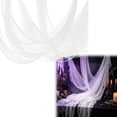 thumbnail image 3 of Ktoot White Halloween Creepy Cloth Ragged Sheer Gauze Fabric Stretchy Reusable Polyester Netting Giant Halloween Party Supplies Porch Decor For Window Doorway Haunted House Wall Decor, 3 of 6
