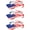 Classic Flag / Clear, variant on Patriotic Sunglasses for Men Women UV400 Protection American Flag Sunglasses (3 Pack)