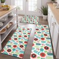 thumbnail image 2 of Pioneer Flower Floral Print Pattern Kitchen Rugs Sets Of 3,Kitchen Runner Rugs Non Skid Washable,Decorative Kitchen Floor Mats for Kitchen,Sink,Laundry,17X30 Inch + 17X47 Inch + 17X59 Inch, 2 of 6