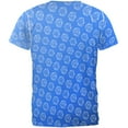 thumbnail image 2 of D20 Gamer Critical Hit and Fumble Blue Pattern All Over Mens T Shirt Multi MD, 2 of 2