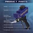 thumbnail image 6 of Sand Blaster Gun Kit, 1Pc Handheld Sand Blaster Portable Sandblaster, Light-Duty Salt Gun for Metal Wood Paint/Removal for Air Compressor Up to 70 150 Blasting Media, Sandblaster Gun Kit, Blue2, 6 of 7