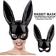 thumbnail image 4 of Rabbit Mask, Black Masquerade Mask, Rabbit Eye Mask with Ears for Halloween Party Costume Cosplay Easter Carnival, 4 of 5