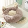 thumbnail image 4 of Cute Plush Cat Bed Round Thicken Dog Nest Winter Warm Pet Mat Dog Sleep Non-slip Cat House Puppy Sofa Beds  40/50/60cm ShopWise Round, 4 of 10