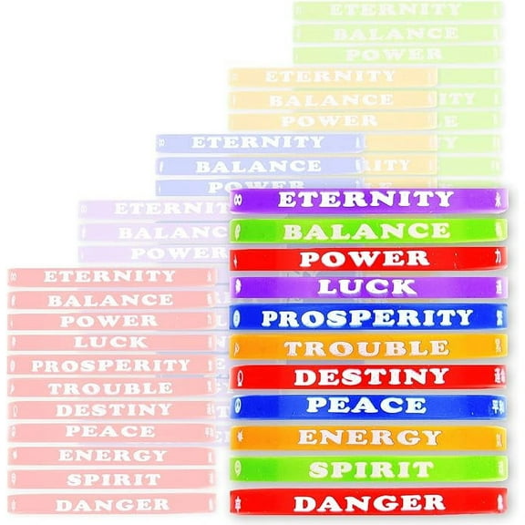 Rubber Bracelets - 30 Pcs Silicone Wristbands - Rubber Band Bracelet Party Favors for Kids - Rubber Bracelet for Kids - Silicone Wristband for Kids - Wristbands Silicone - Vending Machine Toys