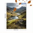 thumbnail image 3 of Mountain Lake Landscape Canvas Print, Scenic Wall Art for Living Room, Bedroom, Office, Study, Hallway & Home Decor, 3 of 8