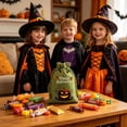 thumbnail image 5 of Voglyf Halloween Burlap Drawstring Gift Bags 5.5X4 Inch, Pumpkin Ghost Print Small Linen Goodie Candy Pouches, Gift Sacks for Thanksgiving Party Favors Trick or Treat Candy Packaging(C), 5 of 8