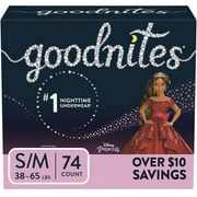 GoodNites Female Training Pants, S/M, 74 Count