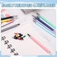 thumbnail image 6 of 12Packs Infinite Inkless Pencils with Erasers & 13 Colored Replaceable Nibs, Reusable Magic Metal Eternal Pencils for Writing, Drawing, Home & Office Use (Gray), 6 of 7