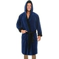 thumbnail image 1 of Men Hooded Fleece Dressing Bathrobe, 1 of 1