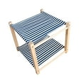 thumbnail image 3 of TOOYFUL 2 Tier Cat Hammock Bed Cat Furniture s Furniture Elevated Cat Frame for Kittens Puppy Small Pet Small Animals, 3 of 9