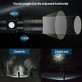 thumbnail image 5 of MoonSun 10000 Lumens Rechargeable Flashlights, Powerful Flashlight for Home Hiking Hunting Camping, Zoomable Outdoor LED Handheld Flashlights, 5 of 9