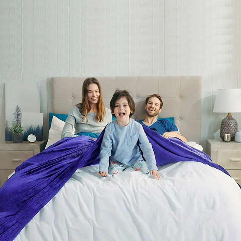 Double bed online fluffy blanket