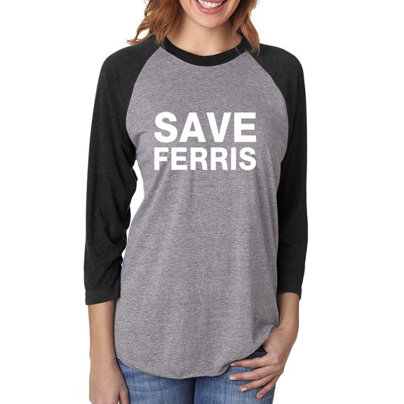 Ferris B Unisex 3/4 Sleeve Baseball Raglan Tee