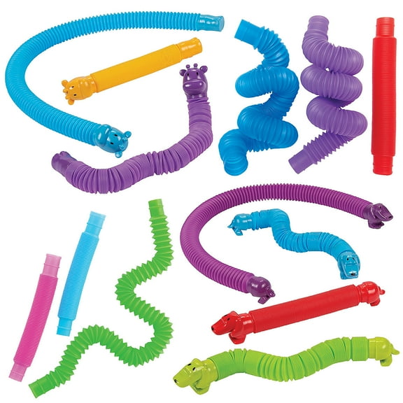 Fun Express Expanding Tube Assortment Kit, Bulk 48 Pieces