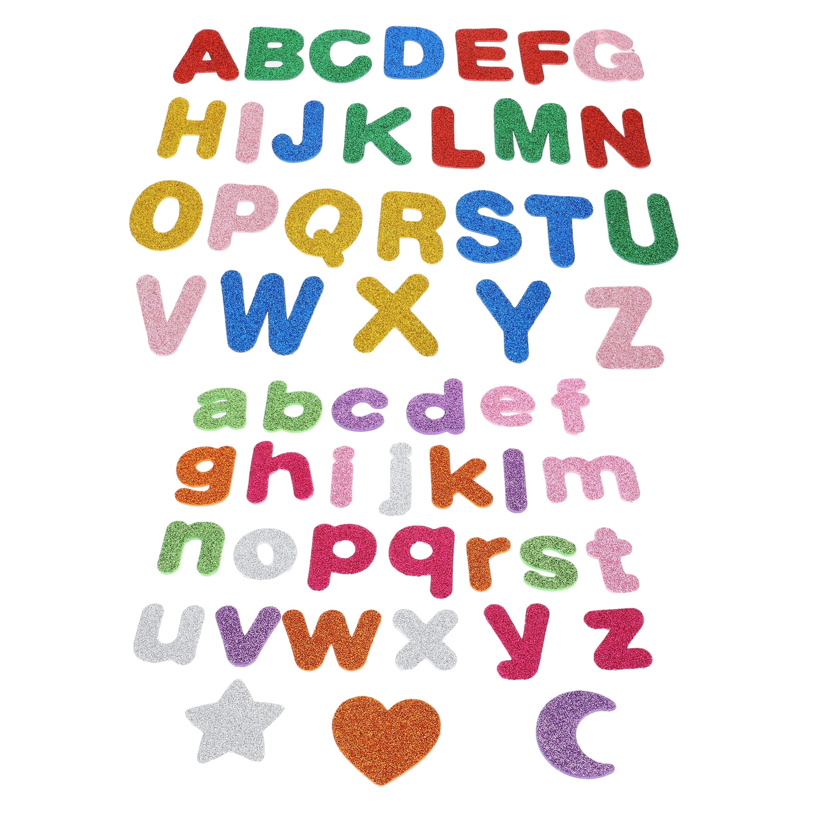 Alphabet Decal Sticker-Pink Background white Font. 2 Sheet-ct. Pk, 199  Sticker.