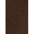 thumbnail image 2 of Brown Wool Rug Solid Braided Textured 4 Feet by 6 Feet Oval Thick Casual Carpet, 2 of 2