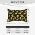 thumbnail image 4 of Lsque Daisies Flowers Pattern Pillow Case – Soft & Cozy Throw Pillow Cover, Hypoallergenic Cushion Case for Sleeping Women with Envelope Closure-14"x20", 4 of 6