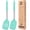 Green, variant on Pack of 2 Silicone Solid Turner, Non Stick Slotted Kitchen Spatulas, High Heat Resistant BPA Free Cooking Utensils, Ideal Cookware for Fish, Eggs, Pancakes (ORANGE)