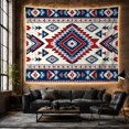thumbnail image 6 of Symmetrical Diamond Medallion Set Against Off-White, Majestic Boho for Wall Art Lovers, Southwestern Home Decor, Birthday Gift, Tapestry Wall Hanging for Bedroom and Living Room, 6 of 7