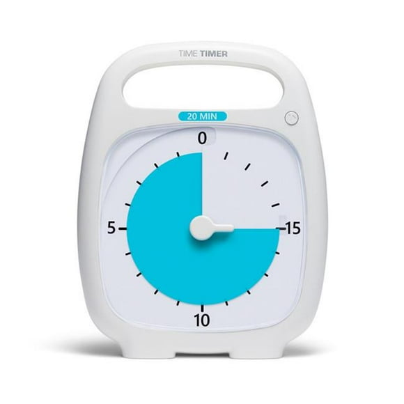 Time Timer TTMTT20W Plus 20 Minute Timer, White